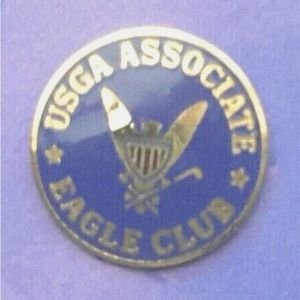 Vintage USGA United States Golf Association Associate 5/8" Lapel Pin Eagle Club